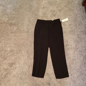 NWT Ann Taylor Petite Curvy Fit black trousers